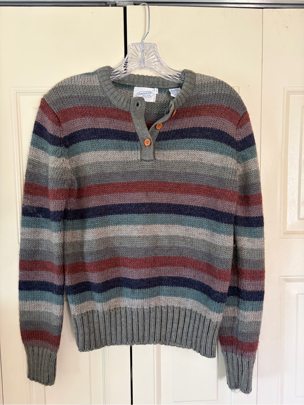 Vintage Northern Isles Womens Gorpcore Indie Sweater Grandpacore LG Chunky Wool
